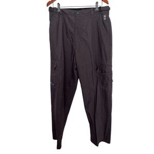 Navy Crew Women’s gray track cargo pants size 34